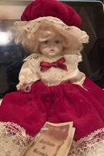 Bambola In Porcella Bisquit Fatta A Mano - Roberta - 20 Cm