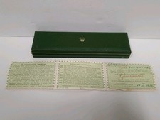 Rolex vintage garanzia e scatola anni 50 scritto a mano modulo certificato RARO data 1956