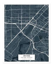 Pianta della città Irvine
