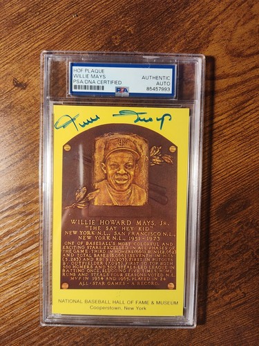 Willie mays auto - mays, hof