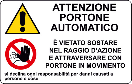 Cartello segnaletica 500 330 - 500, x