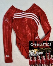 ADIDAS GK Gymnastics Body USA National Team Bandiera 2007 Competizione Mondiali