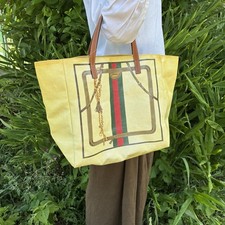 GUCCI Sherry Line Tote Bag