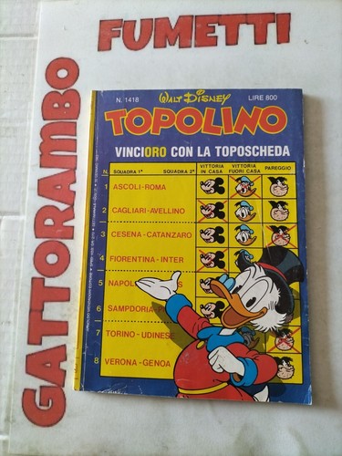 Topolino 1418 anno - topolino,