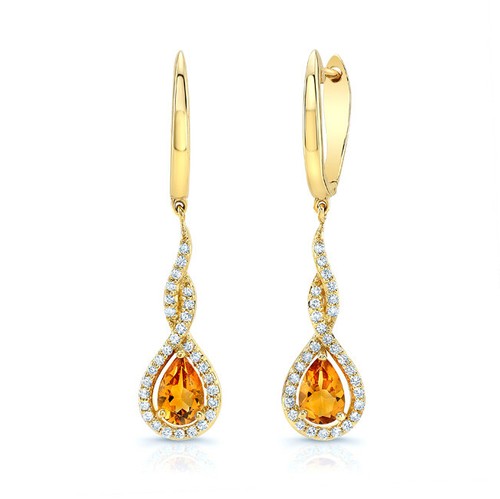 14k oro bianco - pera, taglio