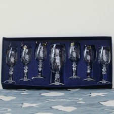 SERVIZIO BICCHIERI " LEAD CRISTAL HAND CUT " ART DECO' - EPOCA  1950