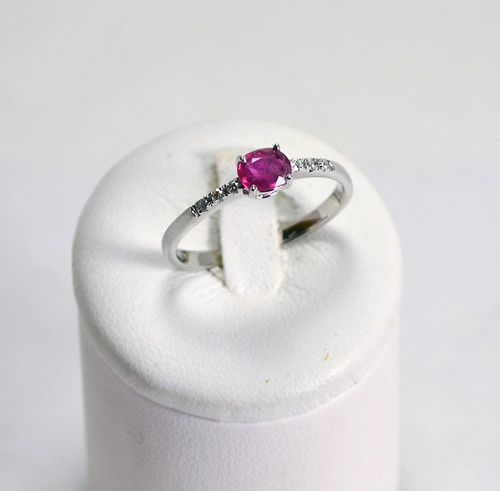 Anello oro bianco kt - oro, 18