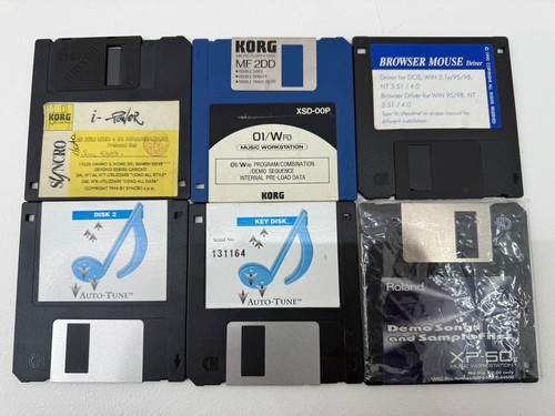 Stock floppy disk vintage - vintage, korg