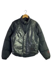 Piumino Schott in pelle 36 nero tinta unita