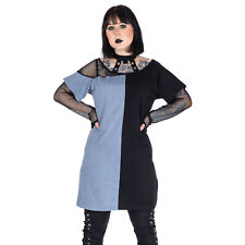 Damen Top Longshirt black/grey