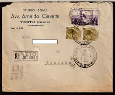 432/33 - VASTO(CHIETI) AVV. ARNOLDO CIAVATTA,  BUSTA COMMERCIALE RACCOMANDATA