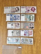 LOTTO 10 BANCONOTE LIRE 100000
