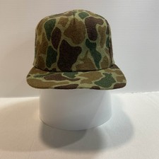 Vintage L.L. Cappello da esterno in lana mimetica Bean taglia L made in USA caccia campeggio