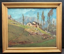 Mario Albano Pittore - Torino 1896-1968 - Vallera Torre Pellice 1959