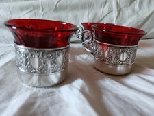 4 bicchieri antichi in vetro