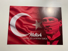 Folder Ataturk Padre della Patria Turca con Banconota da 100.000 Lire Turche