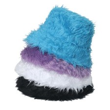 Women Faux Fur Wide Fisherman