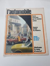 RIVISTA L'AUTOMOBILE IN COPERTINA ABOLIREMO LA RUOTA DI SCORTA MAR. 1972