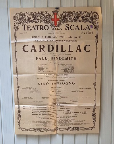 Locandina teatro alla - teatro, scala