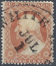 1857 USA - Scott 26 - 3c -