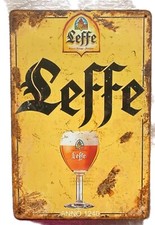 Insegna in metallo Birra Leffe, 20x30 cm