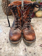 Rare ASH LEATHER BROWN STUDDED