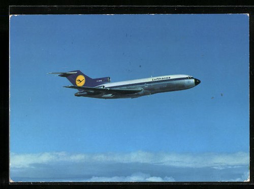 Cartolina aereo boeing 727 - cartolina,