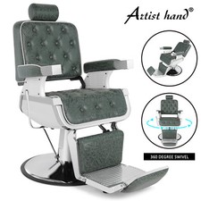 Sedia da barbiere verde