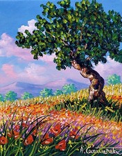 Quadri dipinti di paesaggi e