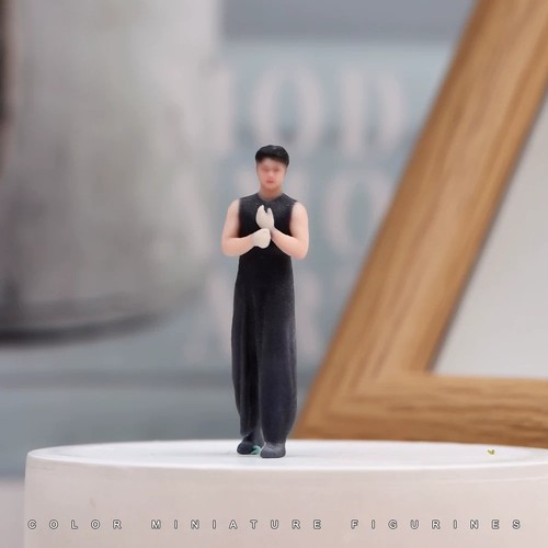 Painted figure model - painted,