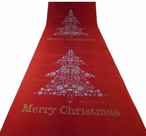 Tappeto rosso albero natale - albero, di