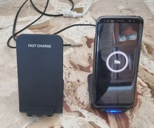 supporto caricatore tavolo viaggio smartphone cellulare wireless 30w max type C 