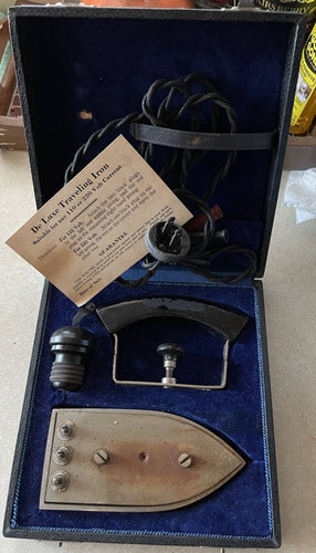 Vintage travel iron - vintage,