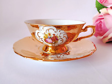 TAZZA DA TÈ IN PORCELLANA BAVARIA FRAGONARD ORO VINTAGE