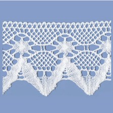 Merletto 100% Cotone Bianco