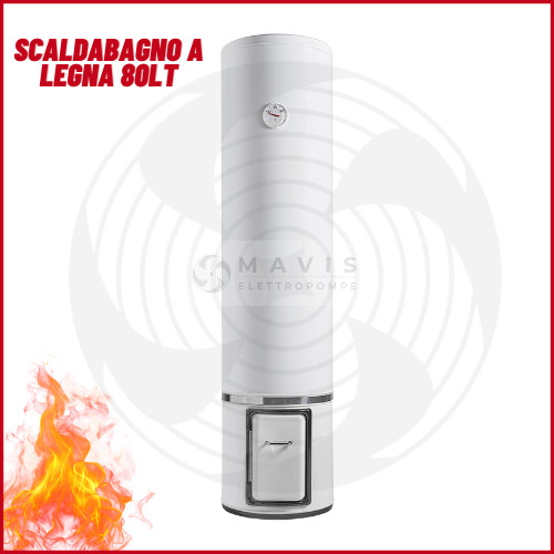 Scaldabagno legna 80lt - scaldabagno, a