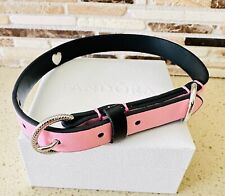 Collare per animali domestici in tessuto rosa senza pelle 312262C02 + scatola regalo + etichetta ~ dimensioni 11-14,2 pollici