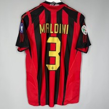 MAGLIA MAGLIA CALCIO AC MILAN 2005 2006 HOME ORIGINALE #3 MALDINI ADIDAS MAGLIA