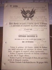 REGIO DECRETO COMIZIO AGRARIO BELLUNO AUTORIZZATO AD ACQUISTARE TERRENO DEMANIO