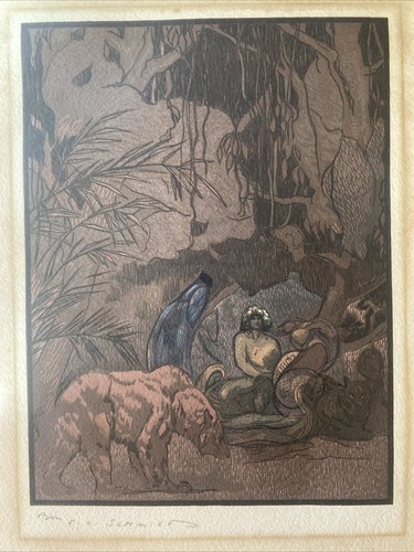 Kipling jouve gravure signée - kipling,