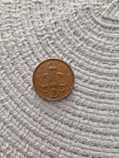 1975 nuovo pence moneta 2p