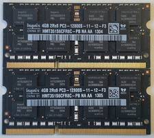 8 GB (2x4 GB) DDR3 1600 MHz