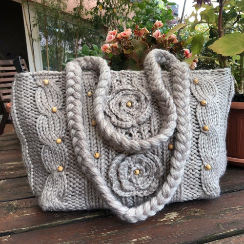 Borsa ferri lana - ferri, beige