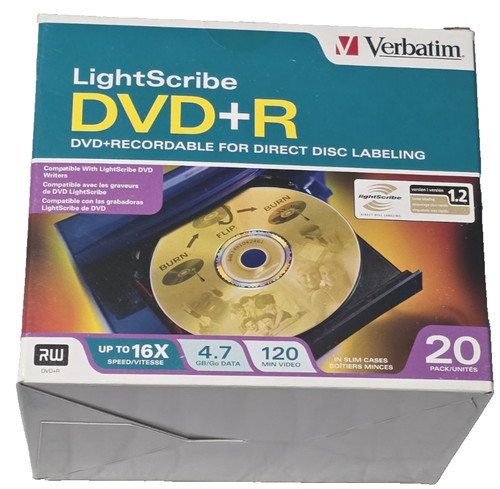 Verbatim lightscribe dvd r - 20,