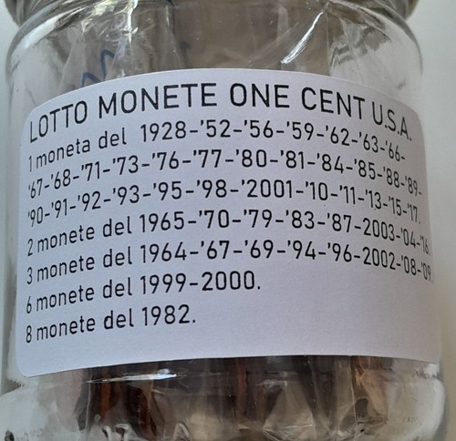 Lotto monete one cent - one,