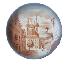 Ceramica Piatto Giacchetti, Firenze Toscana Paesaggio Borgo Italiano 