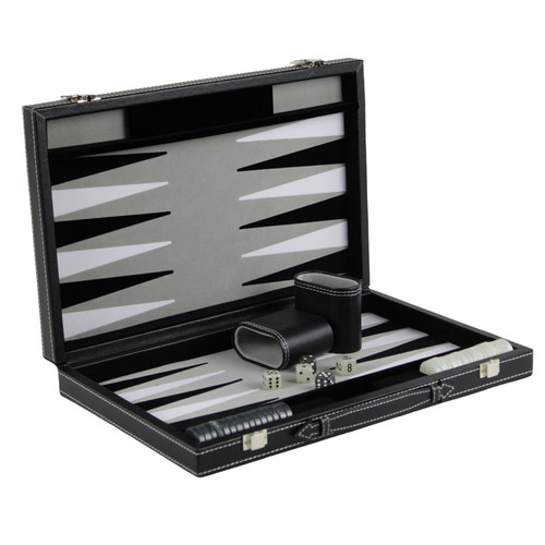Set backgammon pelle - set,
