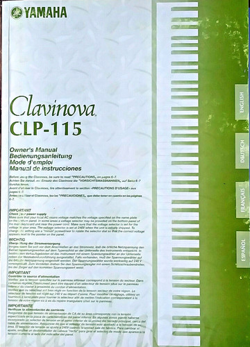 Yamaha clp 115 clavinova - yamaha, clp-115