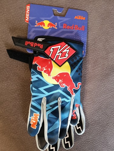 Guanti red bull ktm blu - red, nuovi