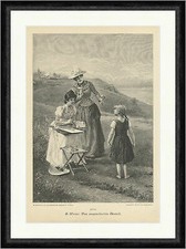 Il maldestro modello A. Weisz bambini pittore bambina prato facsimile_A 2446